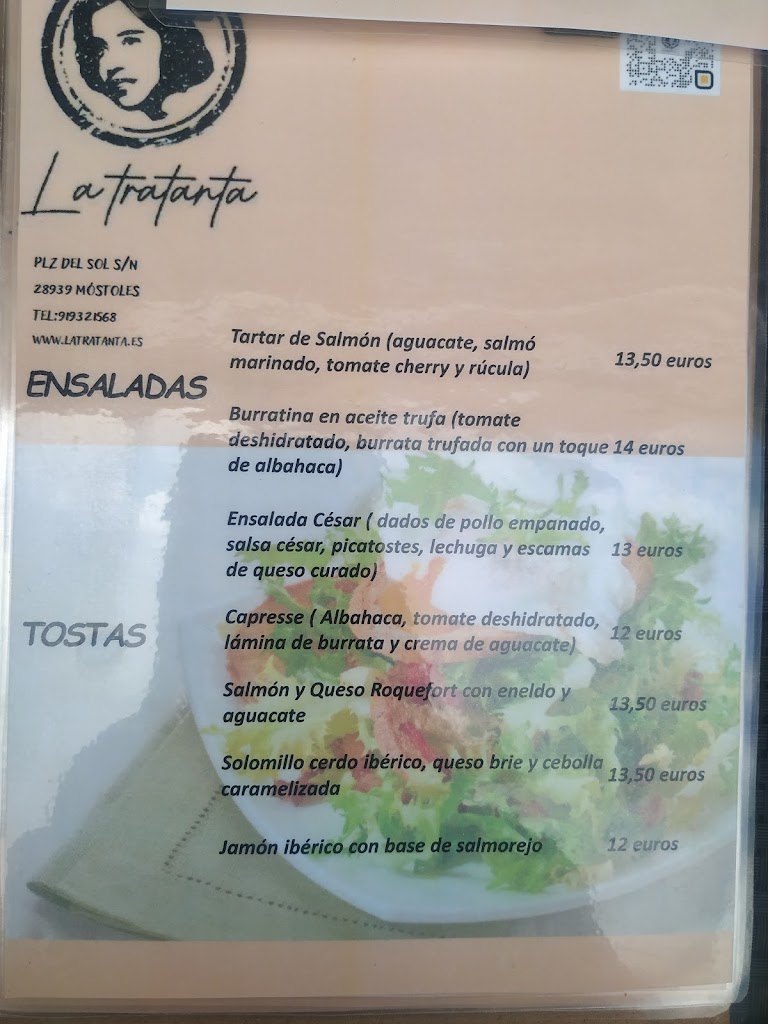 La Tratanta — Carta