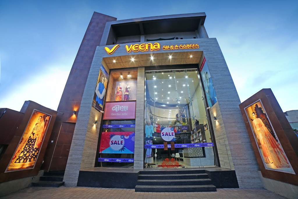 VEENA SILK & SAREES - Best Clothing Store In khergam , Best Saree showroom in Khergam