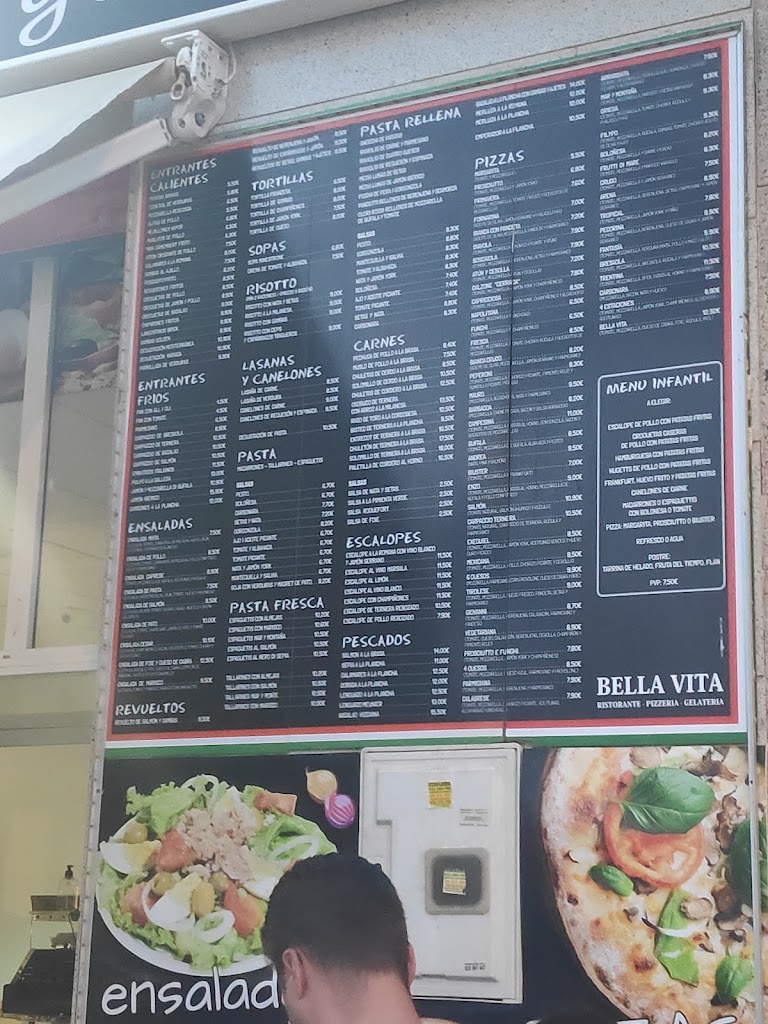 BELLA VITA - ristorante, pizzeria, gelateria — Carta
