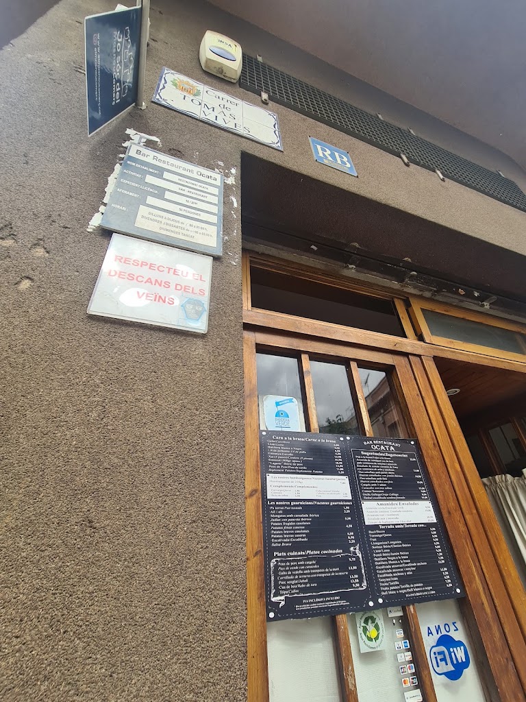 Bar Ocata — Carta