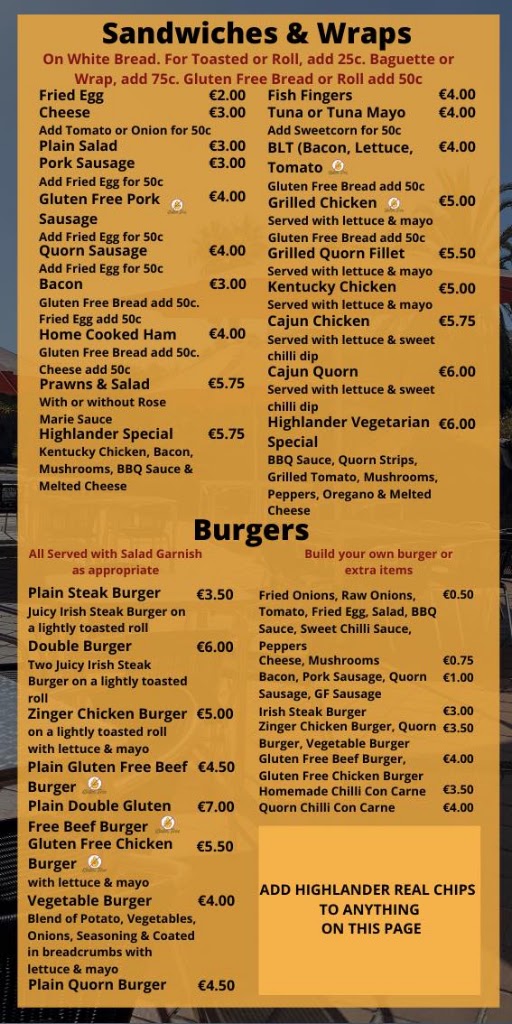 HIGHLANDER TOO — Carta