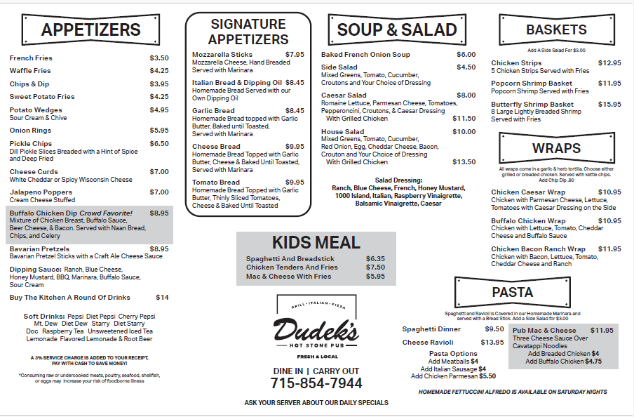  Dudek's Hot Stone Pub