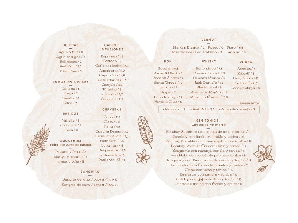 58 gastrobar lloret — Carta