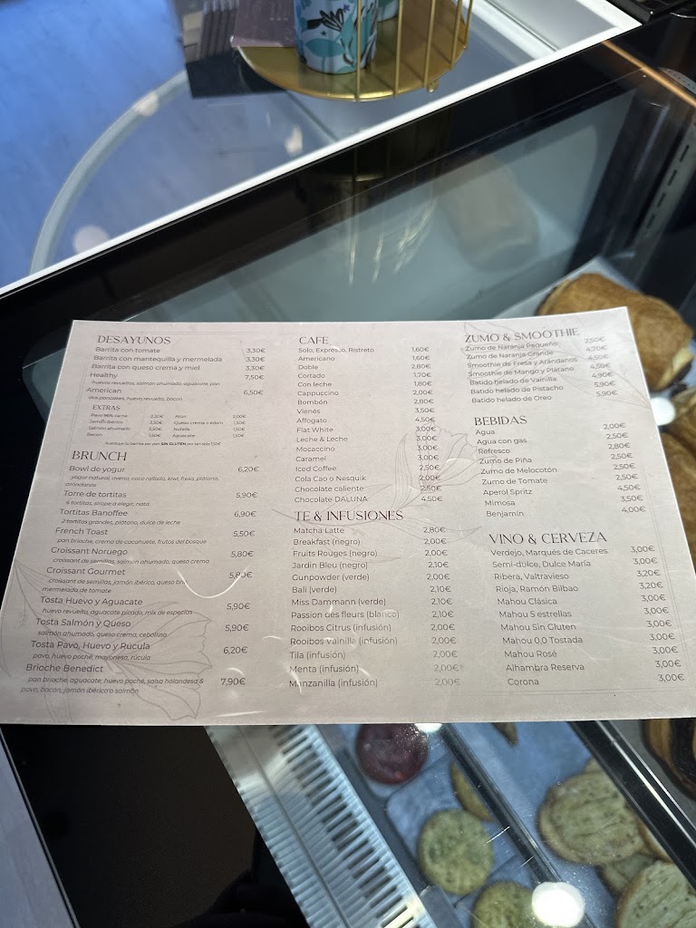 DALUNA Cafe — Carta