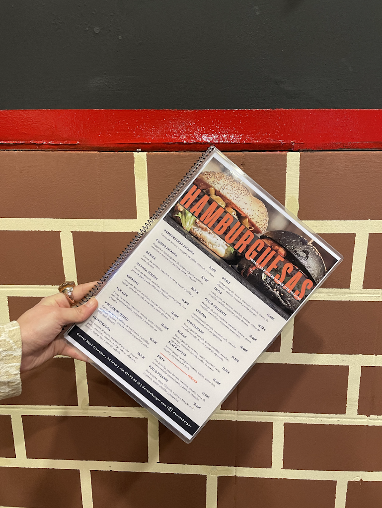 Davasa Burger — Carta