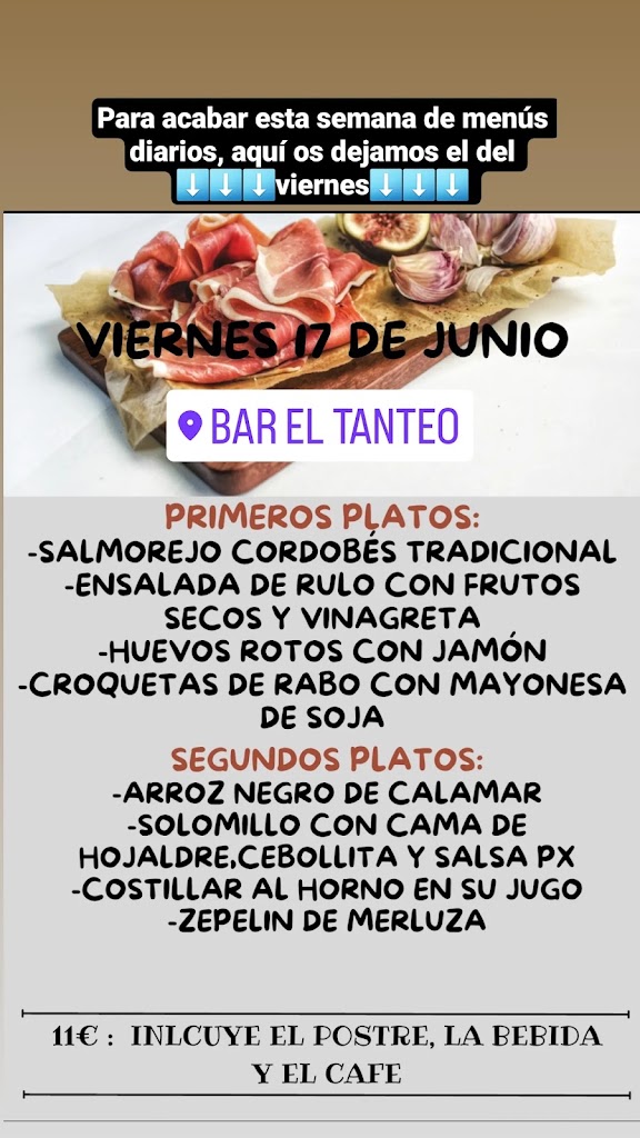 El Tanteo — Carta