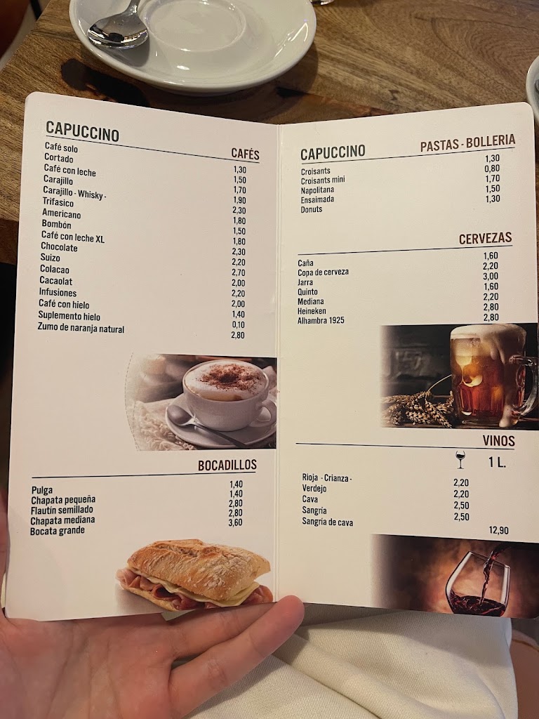 CAFE CAPUCCINO — Carta