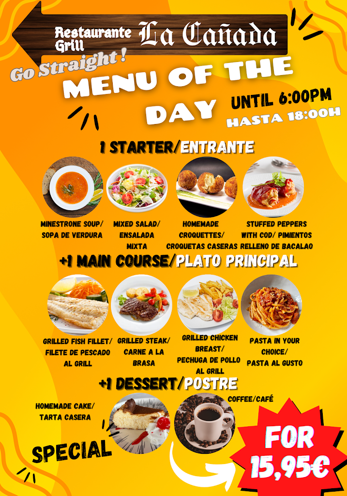 Restaurante La Canada — Carta
