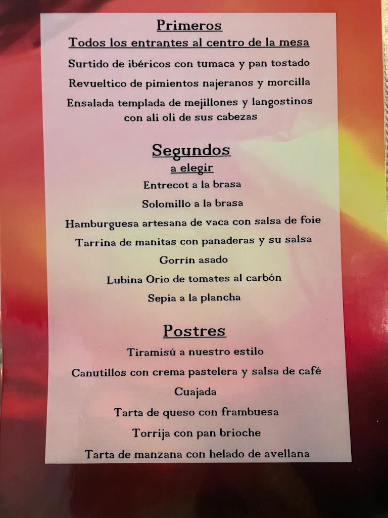 Cafe Con Sal — Carta