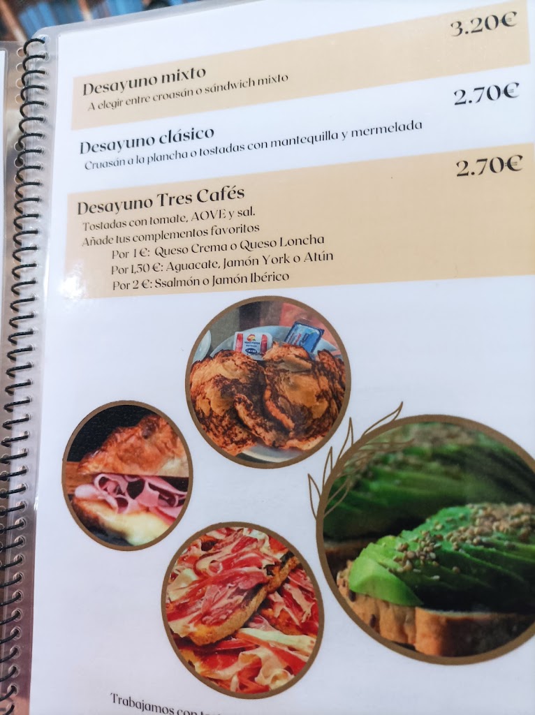 Los Caprichos de Olivia Cafe — Carta