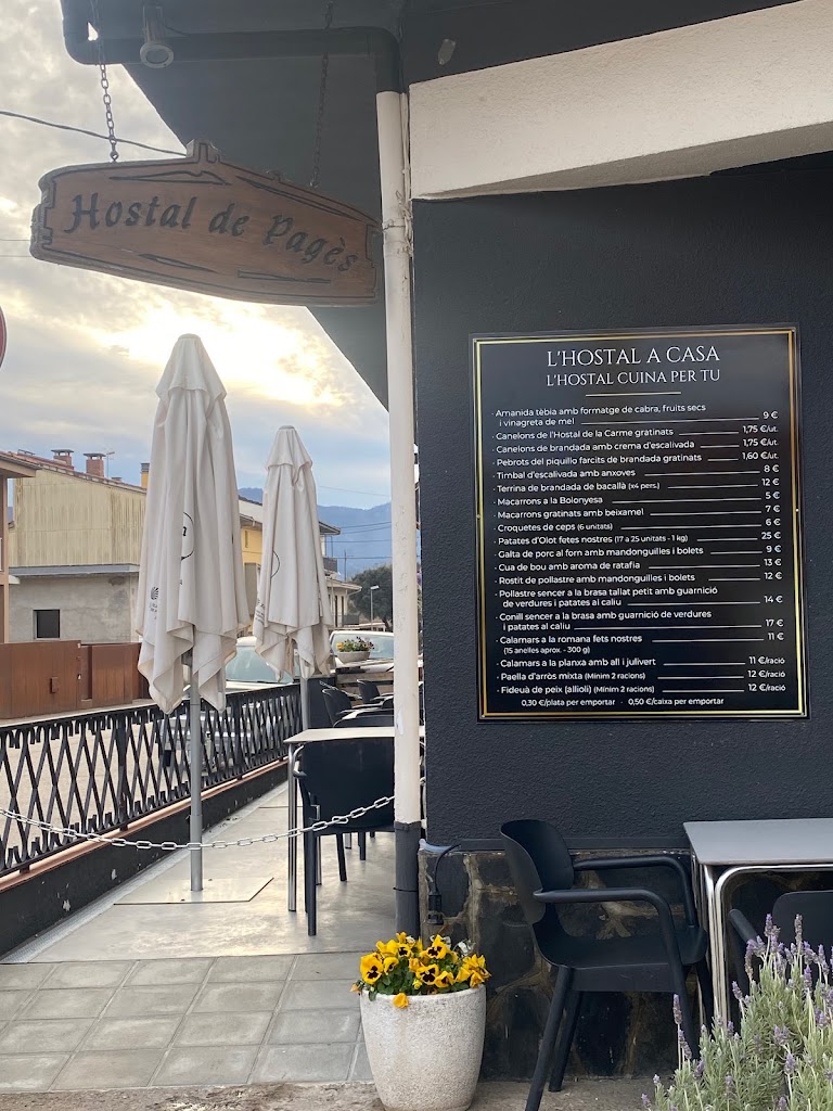 Hostal de Pages — Carta