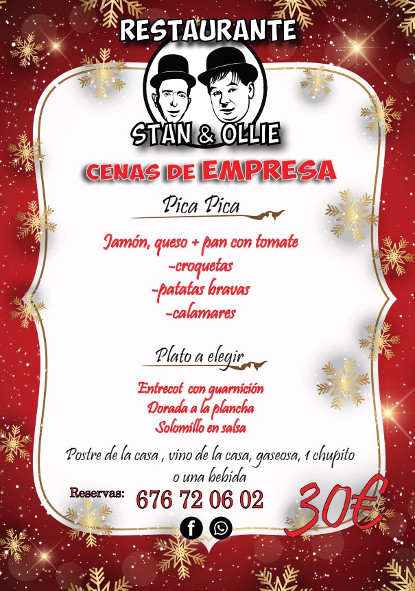 Bar Restaurante Stan & Ollie — Carta
