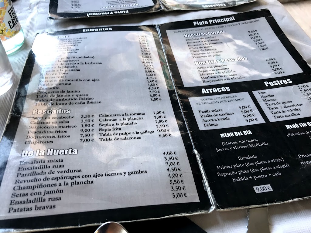 Bar Mi Bar — Carta