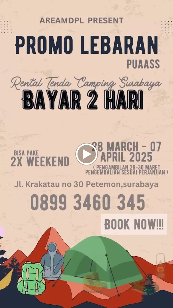 RENTAL TENDA CAMPING SURABAYA