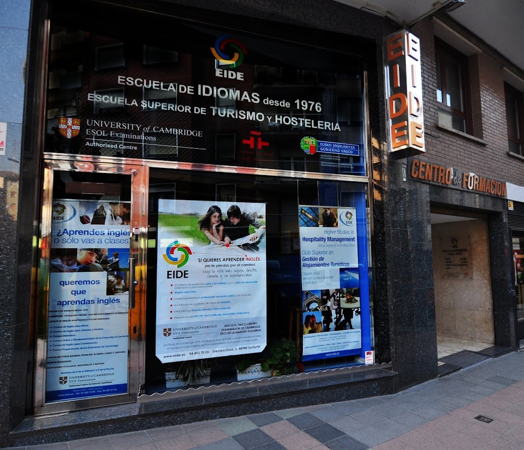 EIDE Santurtzi | Academia de Ingles | Examenes Cambridge | Escuela de Turismo y Hosteleria | Frances | Japones | Aleman
