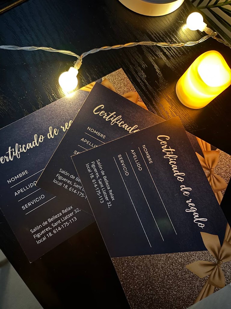 Salon de belleza Relax — Carta