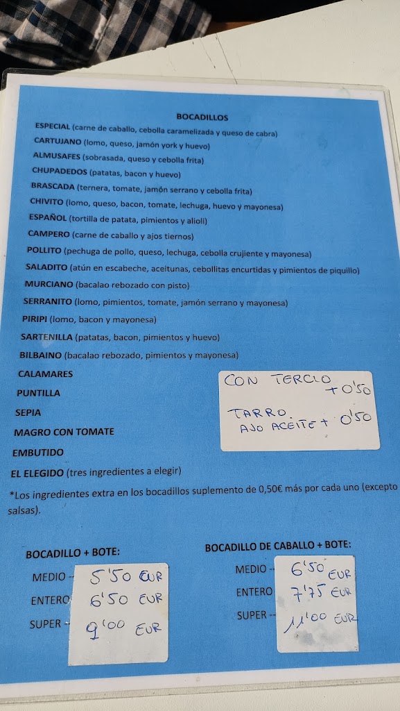 El rincon de Conchin — Carta