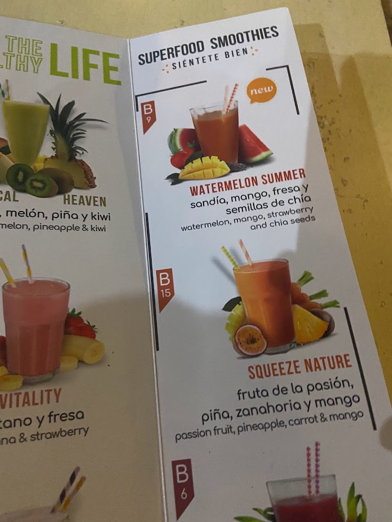 Cocktail Bar Horizonte — Carta