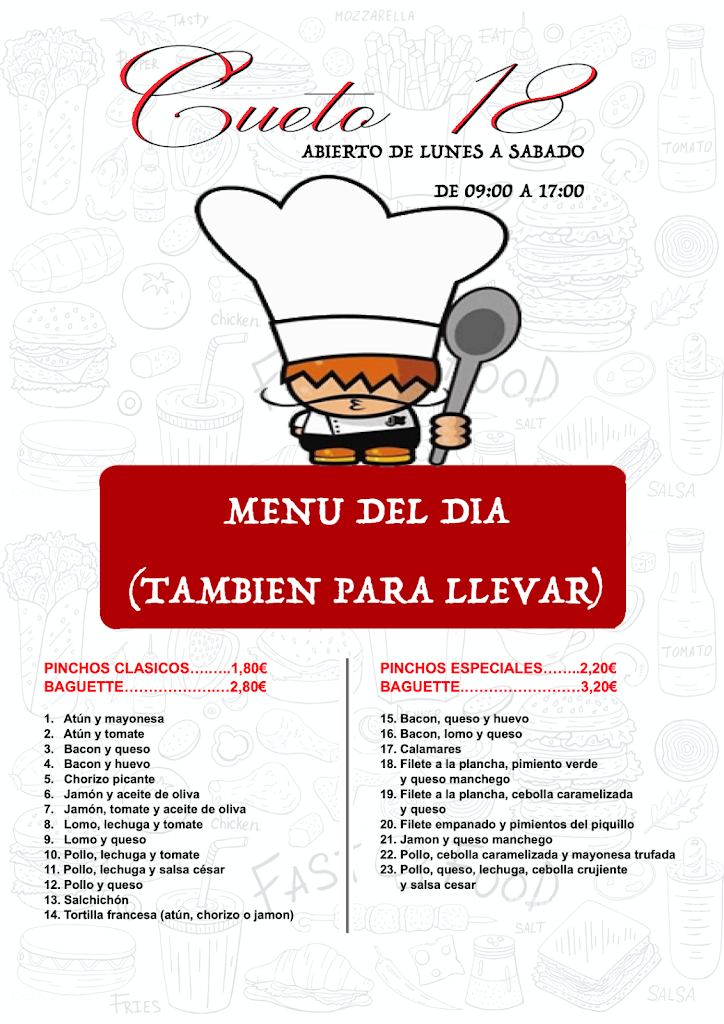 Cueto 18 — Carta