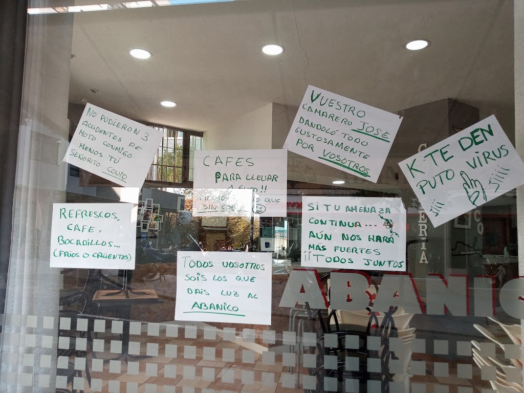 Cafeteria Abanico — Carta