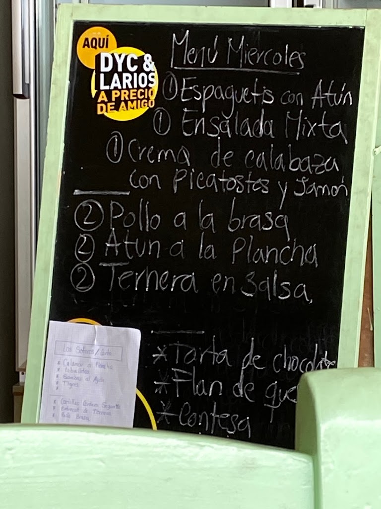 Meson Restaurante los Soteros — Carta