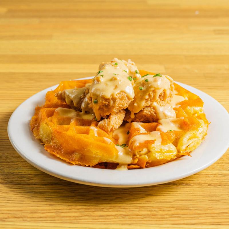Chicken and waffles