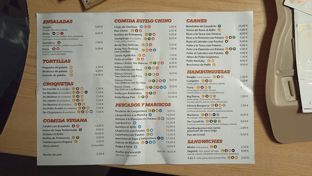 Flora Discobar — Carta
