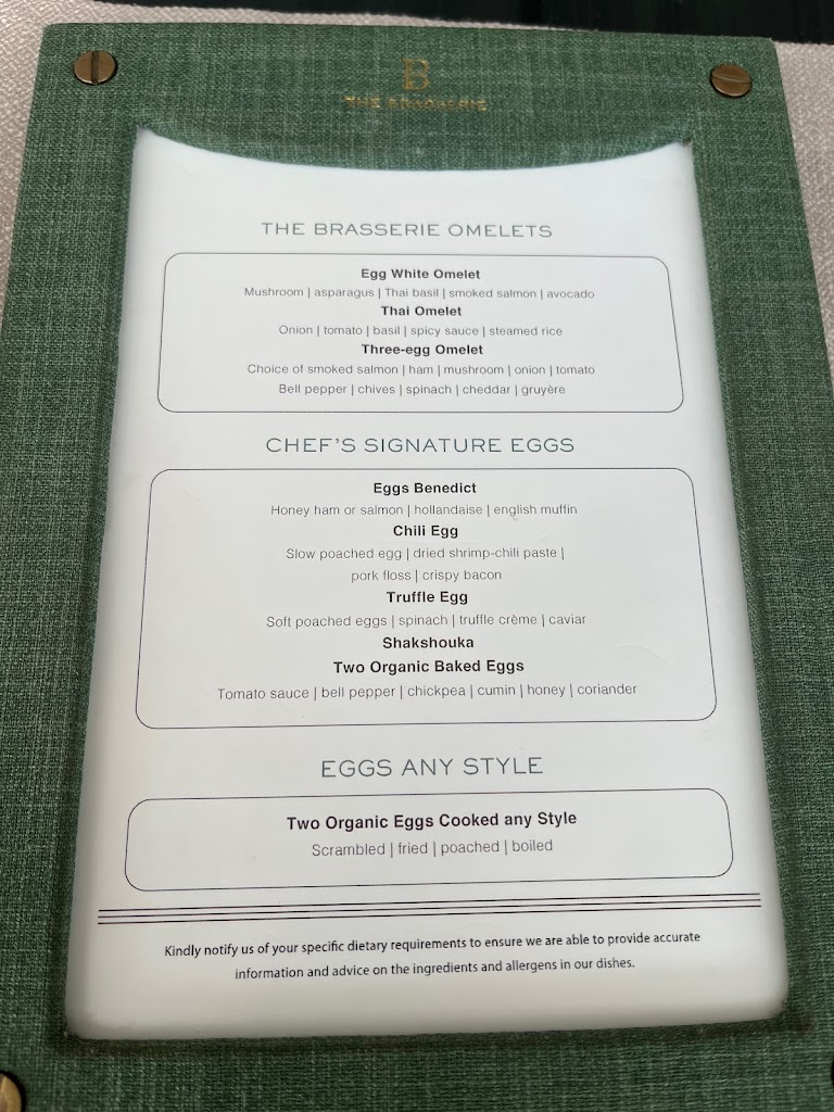 The Brasserie's Photo/Menu