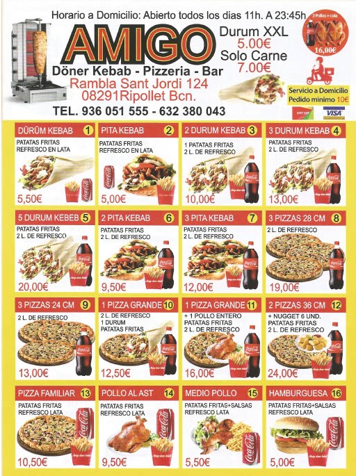 Ripollet Doner Kebab — Carta