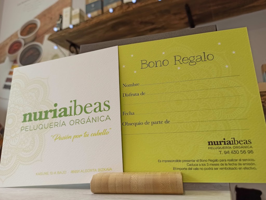Nuria Ibeas Peluqueria y Estetica Saludable — Carta