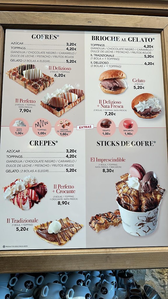 Amorino Gelato - Granada Nevada — Carta