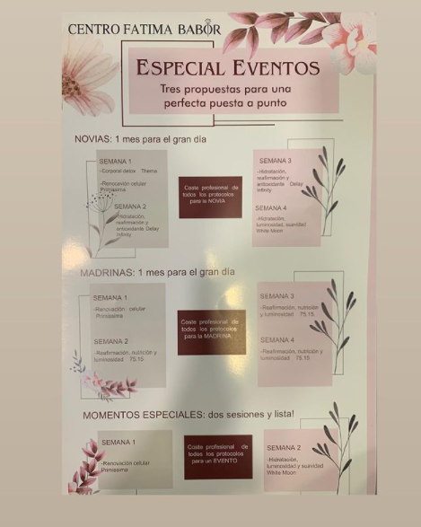 Fatima Babor // Centro de estetica y belleza en Getxo — Carta
