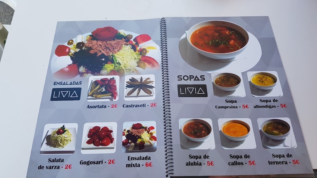 Bar LIVIA — Carta