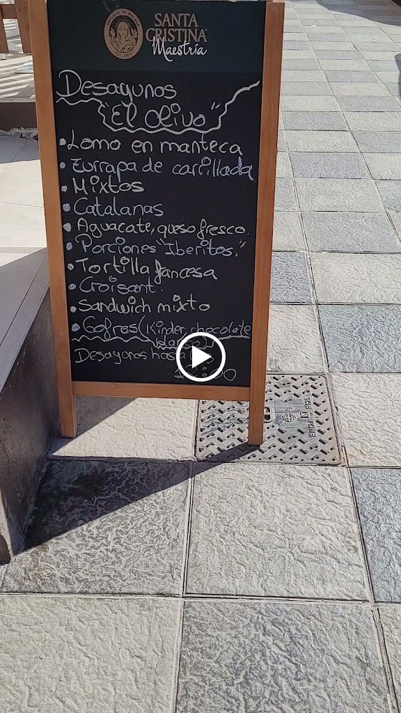 Bar cafeteria El Olivo — Carta