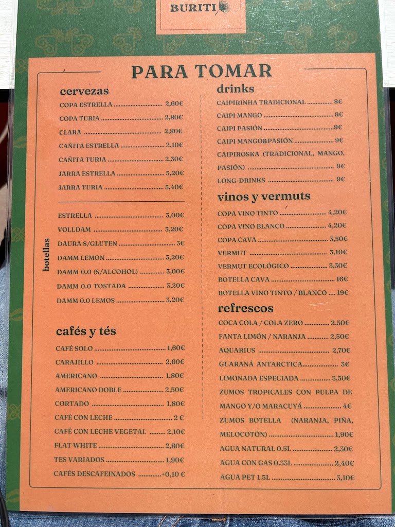 Buriti — Carta