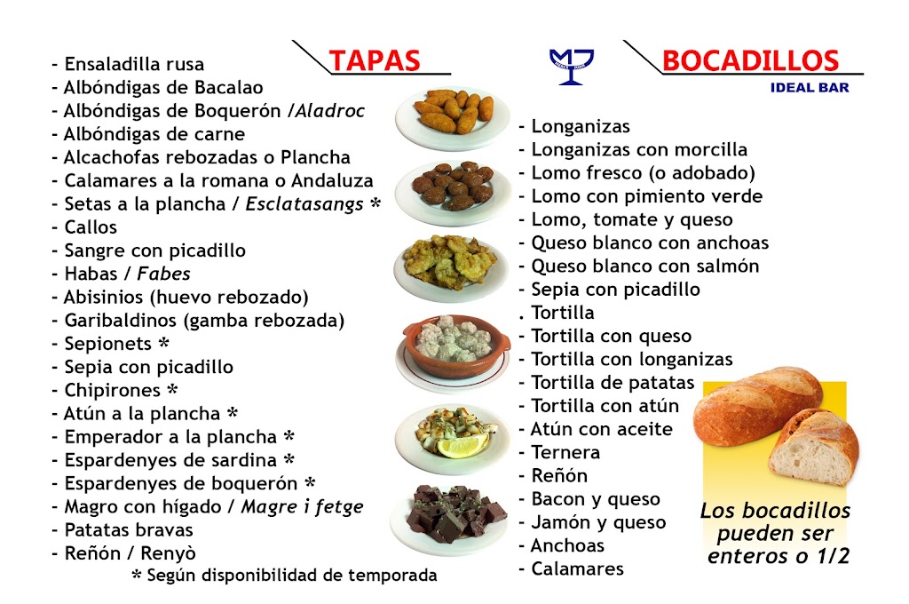 Ideal Bar — Carta