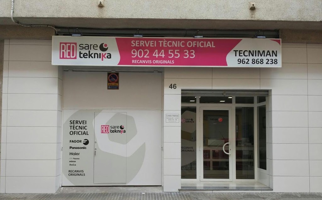 TECNIMAN SAT Oficial Fagor Cata Centro Confort Thermor Edesa Amica Aspes Tesy Franke Mepamsa — Exterior