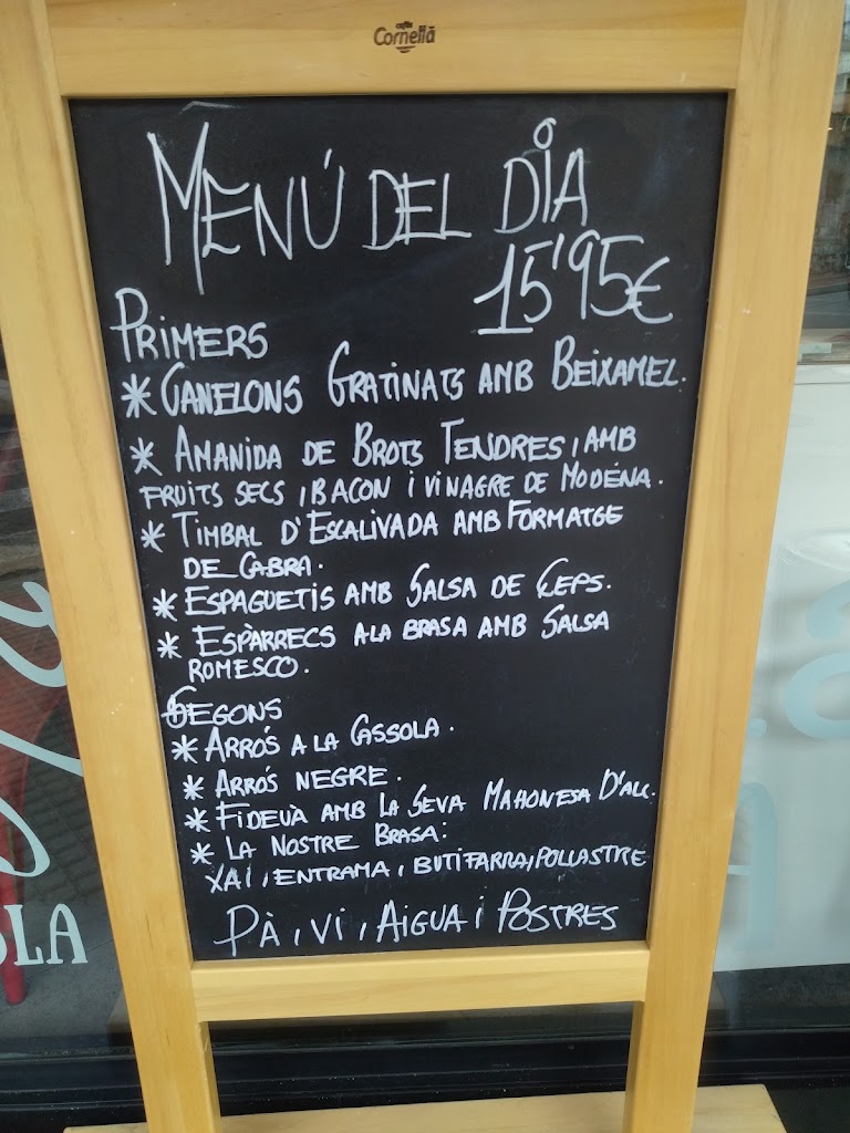Cafeteria Guixols — Carta