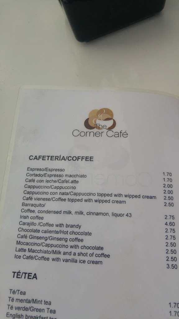 The Corner Cafe — Carta