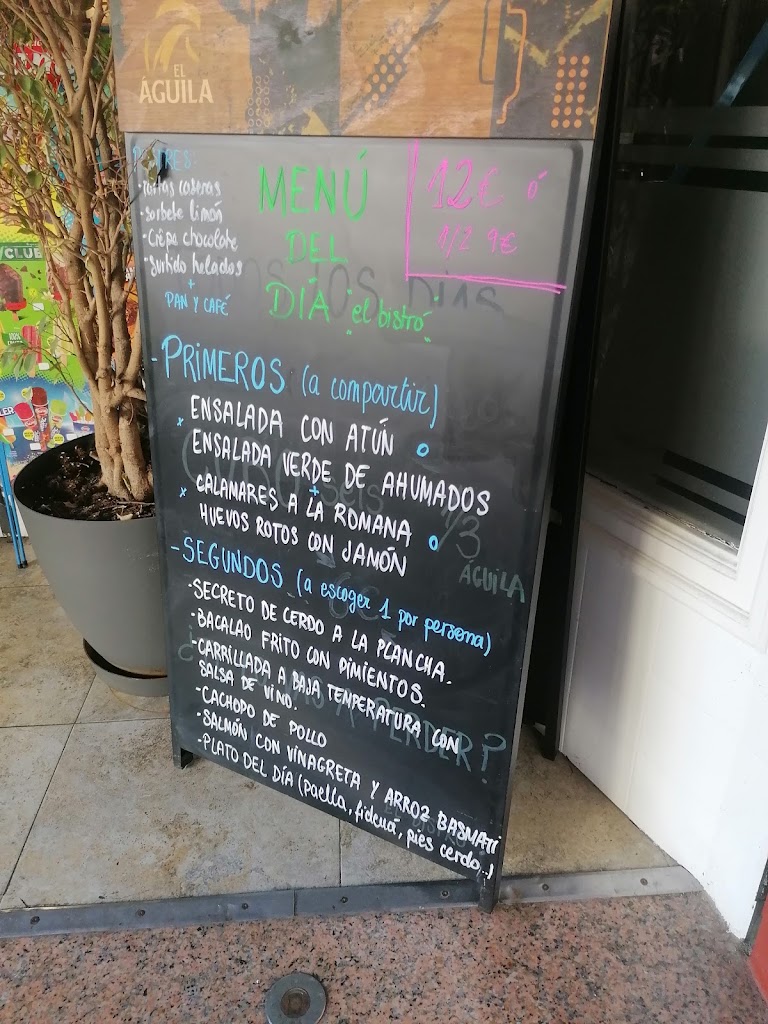 Bar El Bistro — Carta