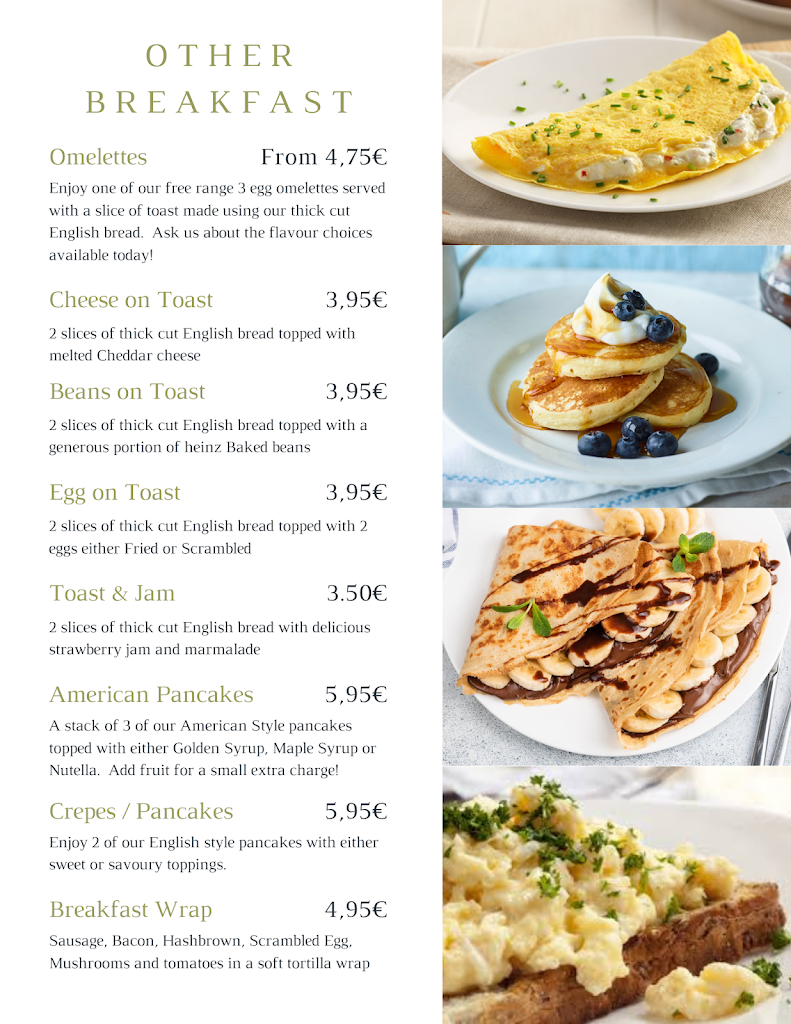 The English Bakery Cafe — Carta