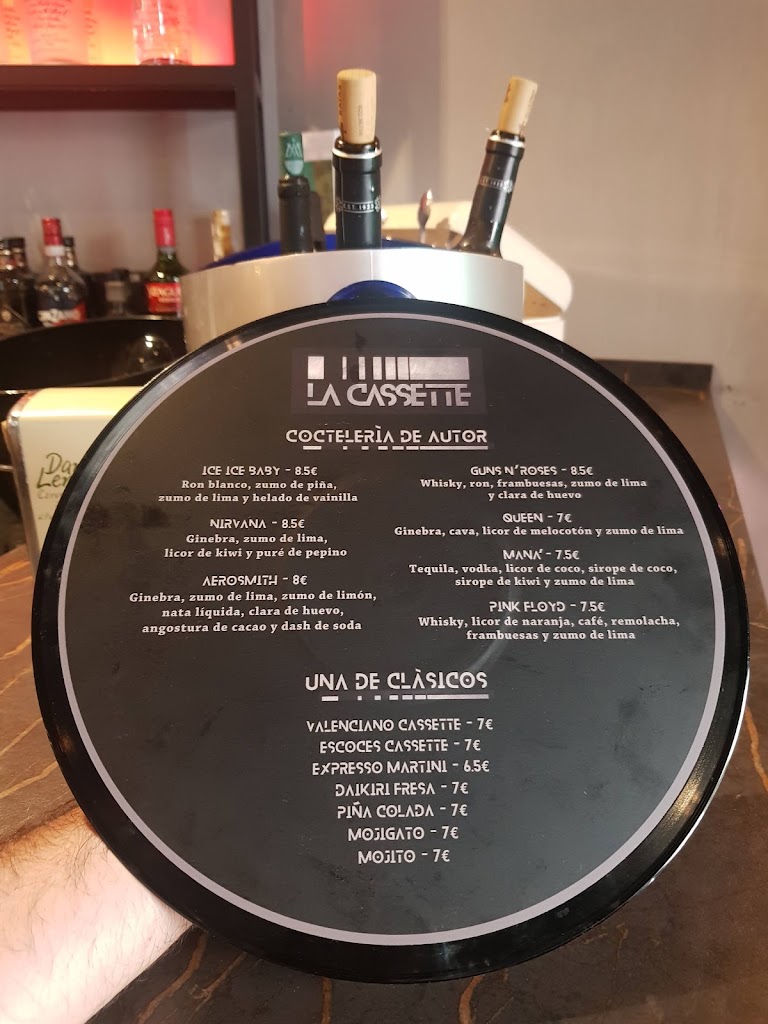 Bar La Cassette Castro — Carta