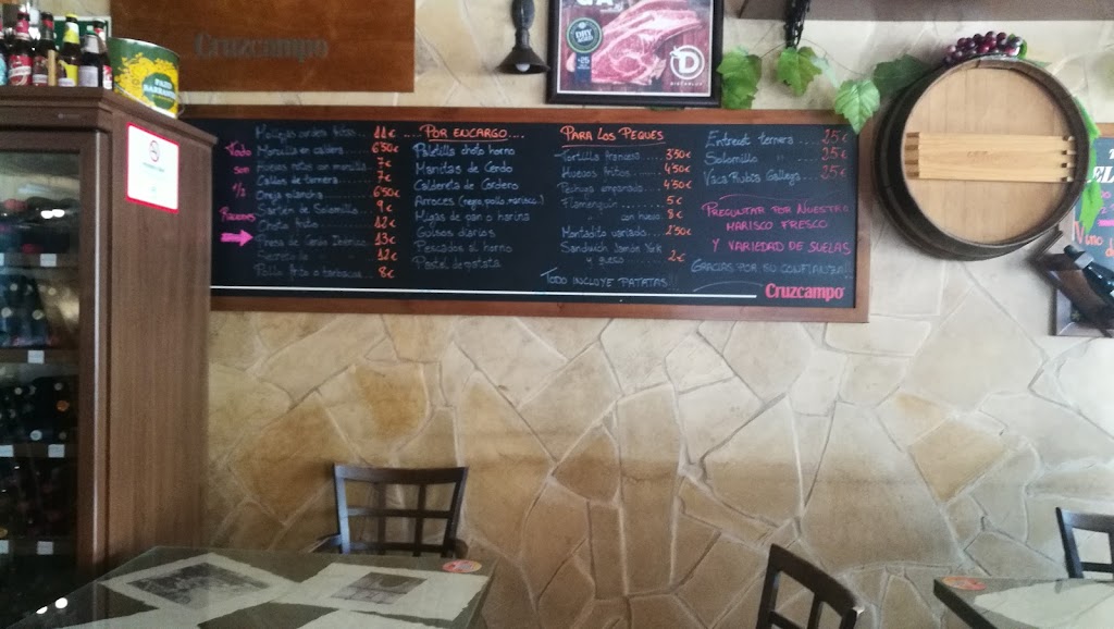 Taberna El Paje — Carta