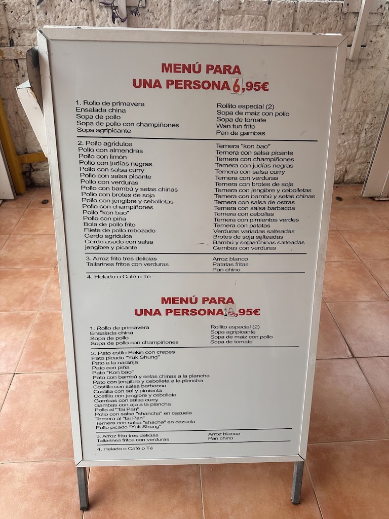 Palacio Chino — Carta