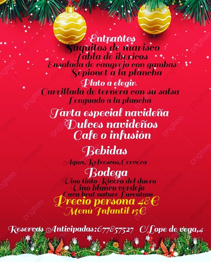 Olala Terraza Bar — Carta