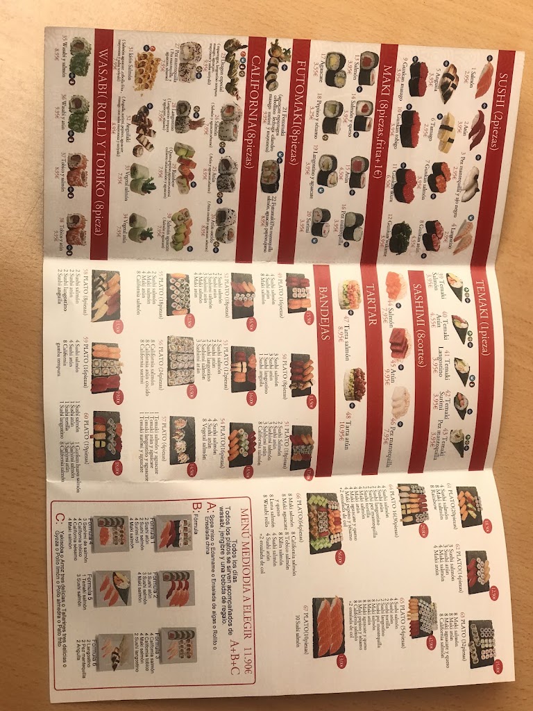 sushi nagoya — Carta