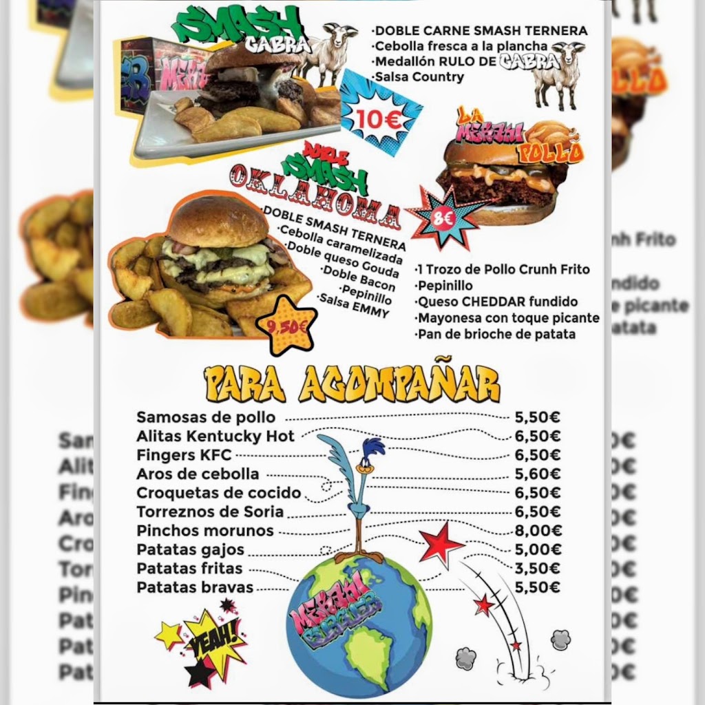 Meraki Burger — Carta