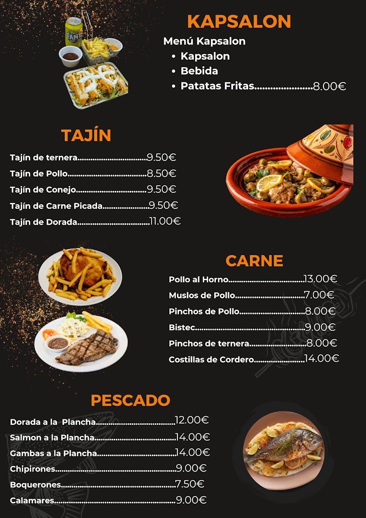 RESTAURANT ESTRELLA — Carta