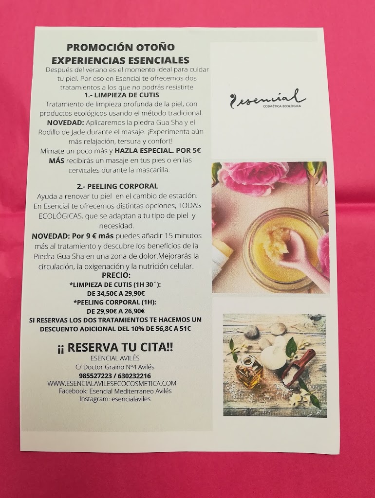 Esencial Mediterraneo Aviles — Carta