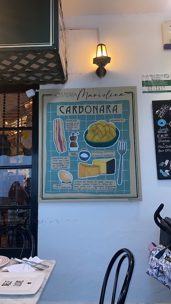 Hosteria Mariolina — Carta